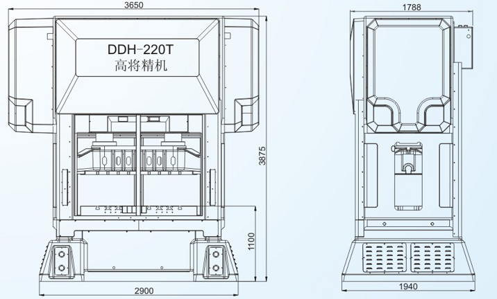 DDH-225T閉式雙點(diǎn)高速精密沖床 DDH-225T閉式雙點(diǎn)高速精密沖床